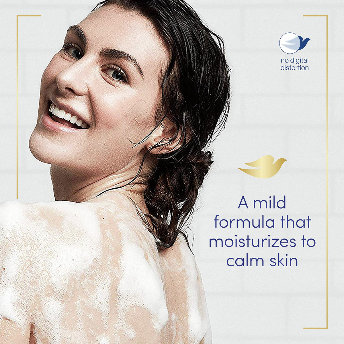 Dove Beauty Bar uses plant-based cleanser for gentle cleansing without sulfates