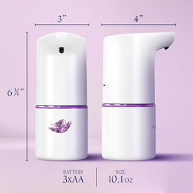 Dove lavender chamomile setup creates a relaxing bathroom hand care moment.