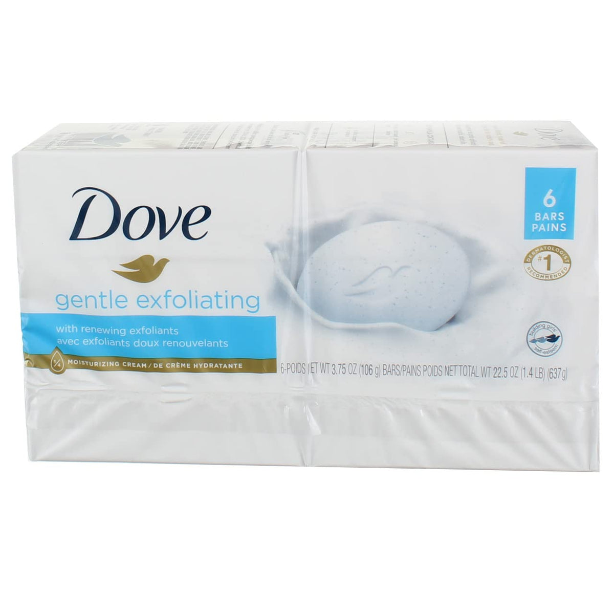 Dove Cruelty-Free certification logo beside beauty bar product image.