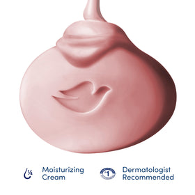 Dove Beauty Bar lather in hand demonstrates everyday cleansing with softness.