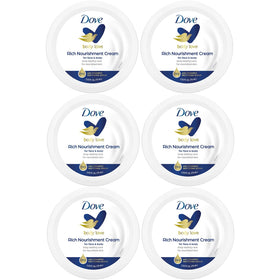 Dove Body Love Rich Nourishment Cream jar close-up showing rich texture for dry skin