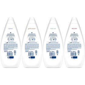 Two Hydrate bottles showing moisturizing formula for everyday use