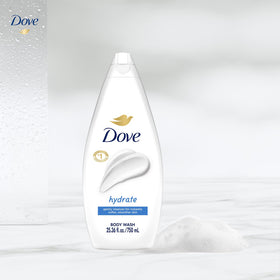 Dove Hydrate pH-balanced formula preserves natural skin balance.
