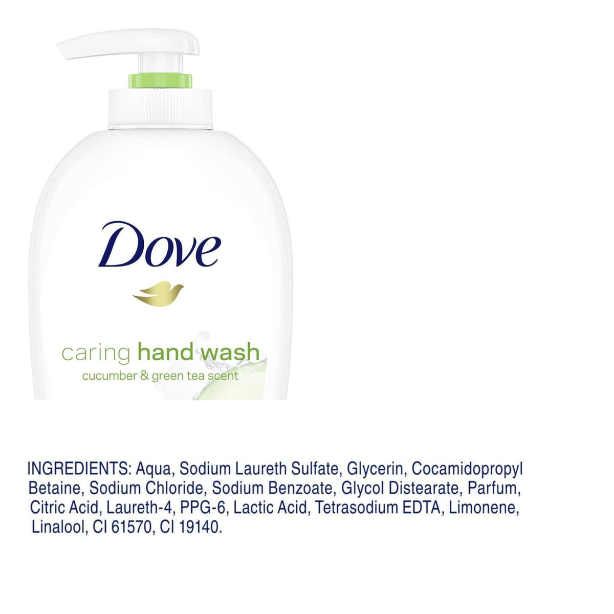 Dove Caring Hand Wash cucumber green tea fragrance enhances daily routine