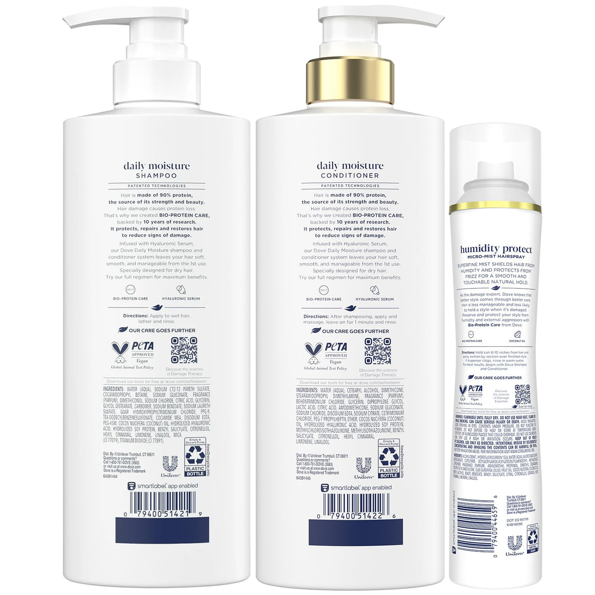 Dove Coconut & Hydration conditioner tube smooths hair and detangles