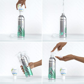 Dove Daily-use refill kit supports a sustainable routine with soothing scents.