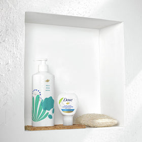 Dove Concentrate water mix yields 16 oz ready-to-use body wash after dilution.
