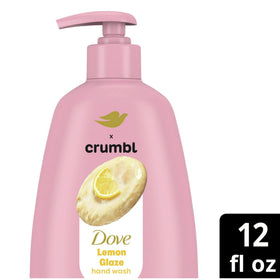 Label close-up showing Lemon Glaze Crumbl collaboration and scent profile