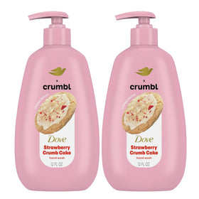 Dove Crumbl Strawberry Crumb Cake bottle front for daily nourishing cleansing