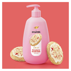 Scent close-up shows rich strawberry crumb fragrance for a sensory boost