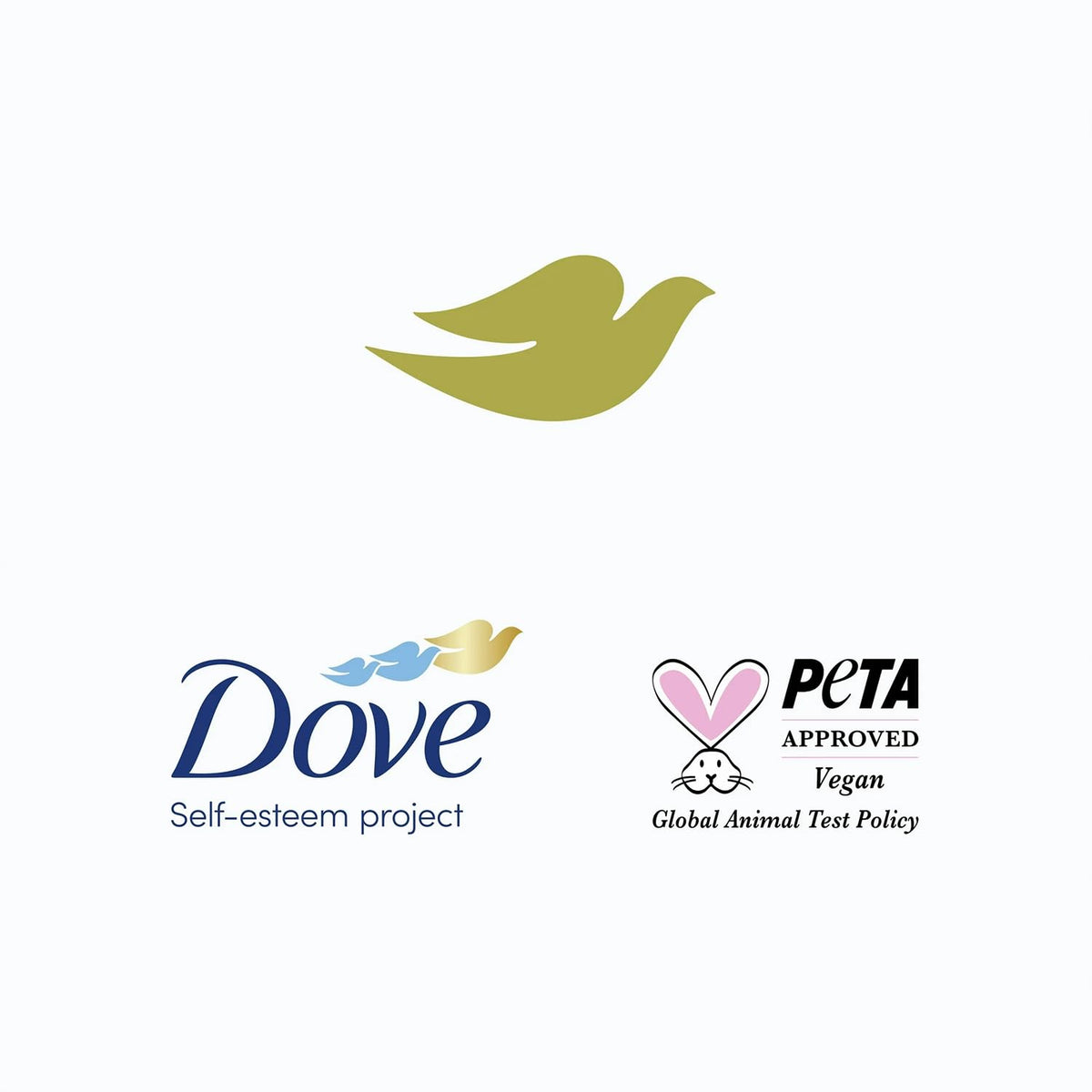 Dove daily moisture bottles on bathroom sink for quick refresh