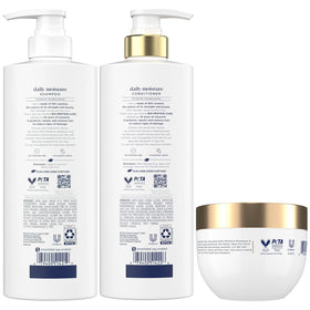 Dove Daily Moisture Conditioner pump bottle for smoothing and detangling