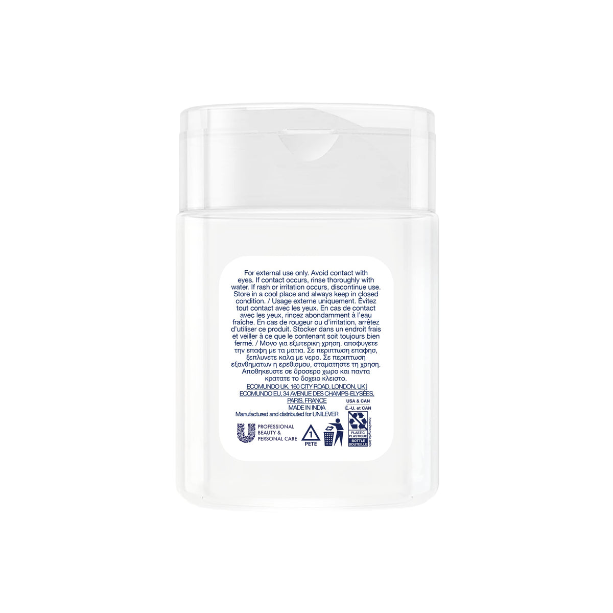 Dove Daily Moisture mini shampoo with flip-cap ensures spill-free guest use