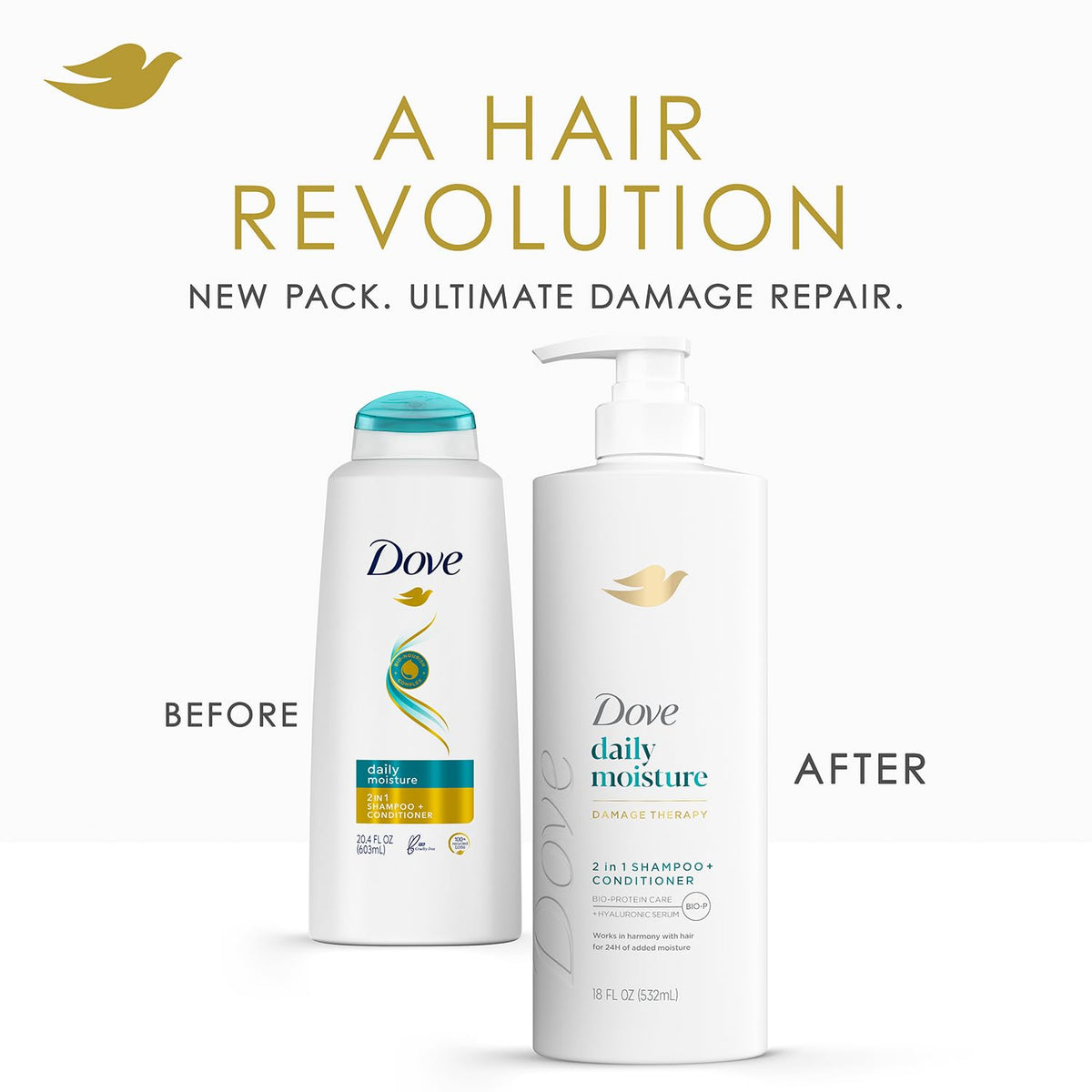 Dove Deep Moisture Body Wash bottle with creamy lather and uplifting scent.
