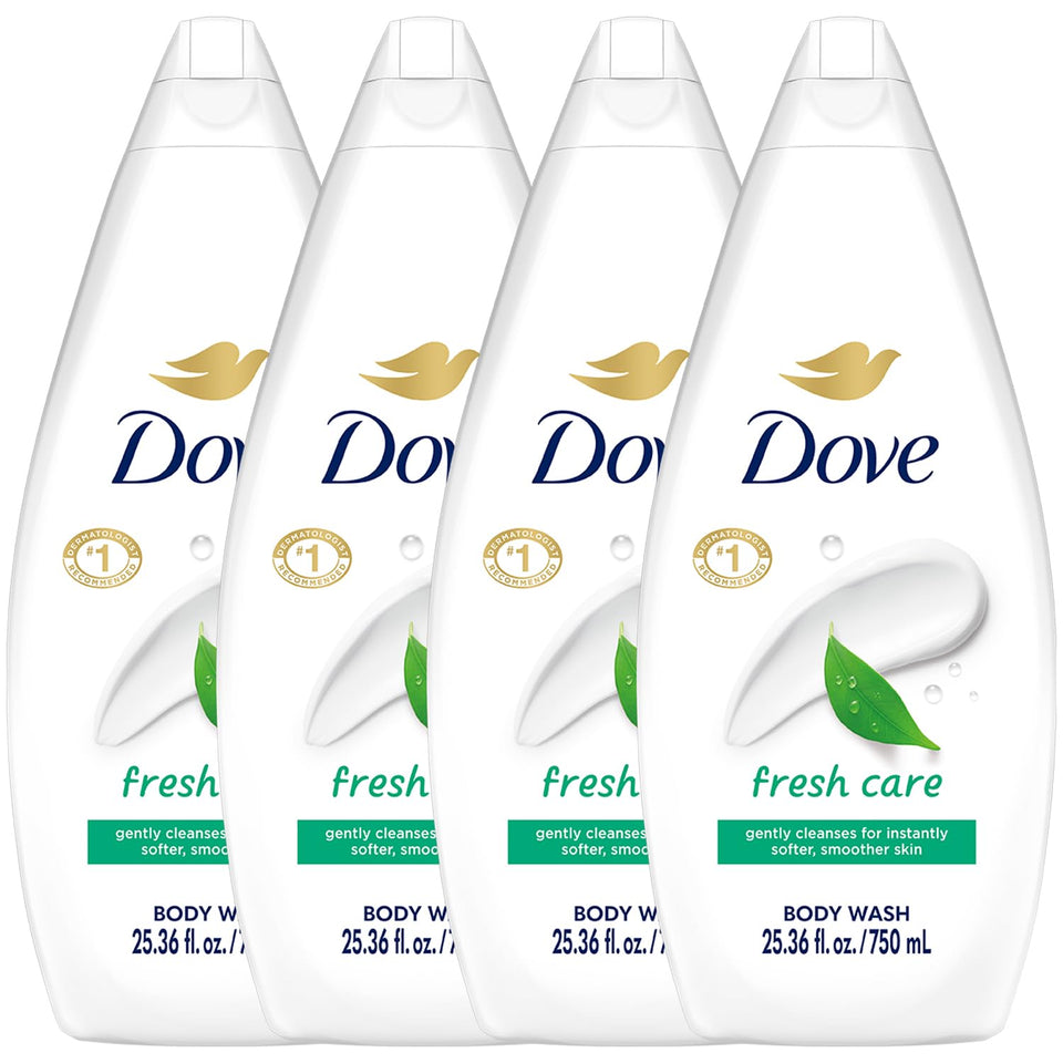 Dove Deep Moisture bottle for a hydrating, cleansing shower.