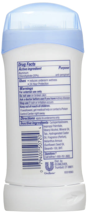 Dove anti-perspirant deodorant offers 24-hour protection for trusted dryness.