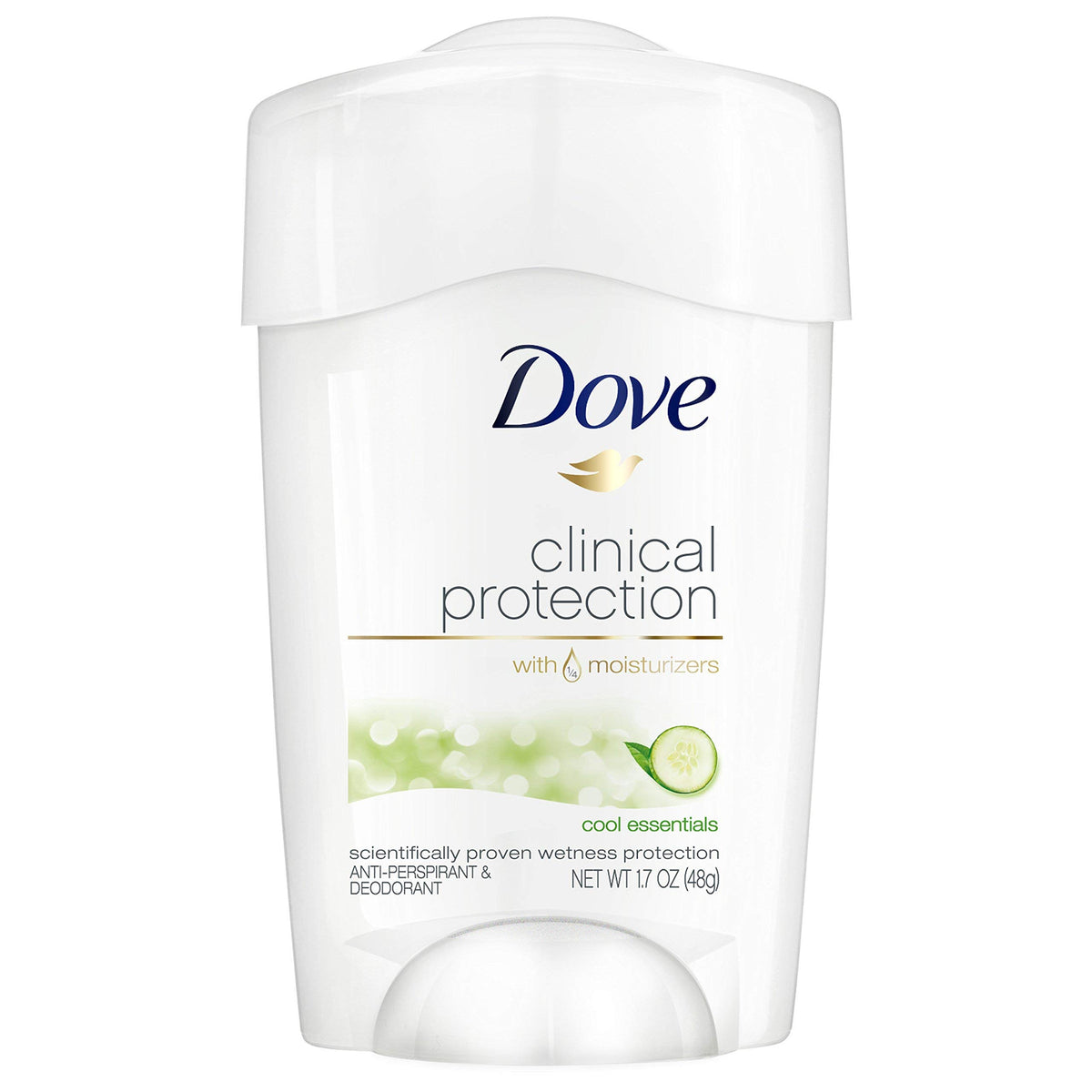 Dove Cool Essentials for Women 4-pack deodorant offering long-lasting protection and moisturizers