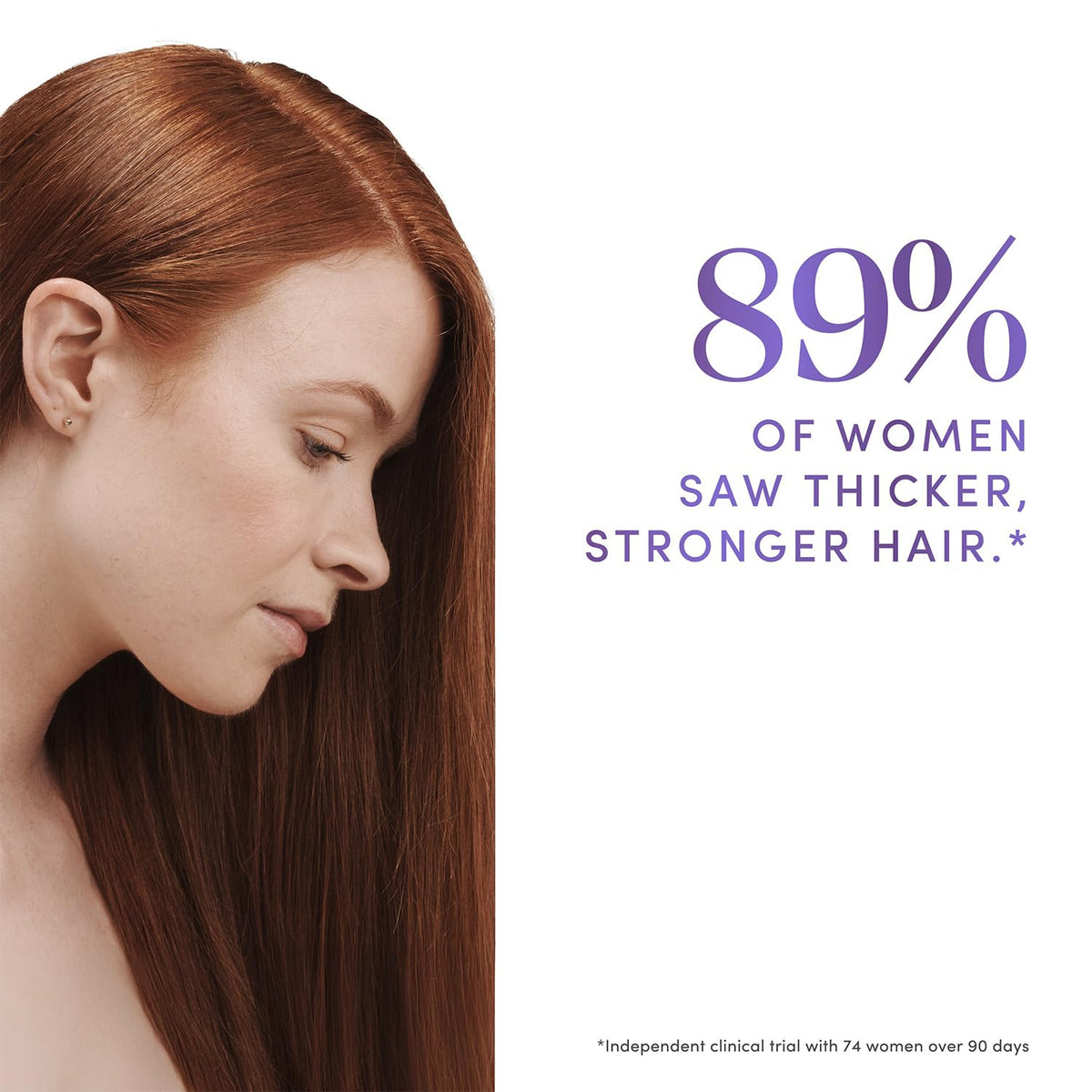 Dove Derma Scalp Serum application close-up showing scalp care in action