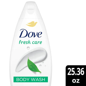 Dove Fresh Care bottle features a refreshing scent and gentle cleansing.