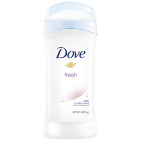 Dove Fresh Invisible Solid stick front view for all-day protection.