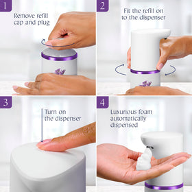 Dove hands appear soft and hydrated after using the wash.