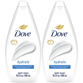 Dove Hydrate 2-Pack front view highlights packaging for easy online shopping.