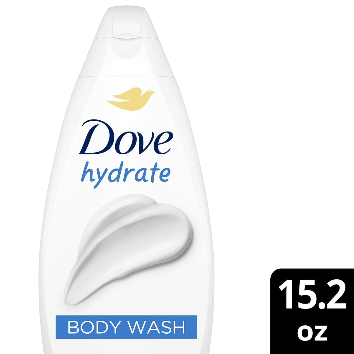 Dove Hydrate Body Wash rich lather promotes a comfortable cleanse.