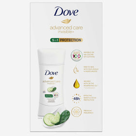 Dove Invisible+ product showing no white marks on 100 colors for color-safe wear