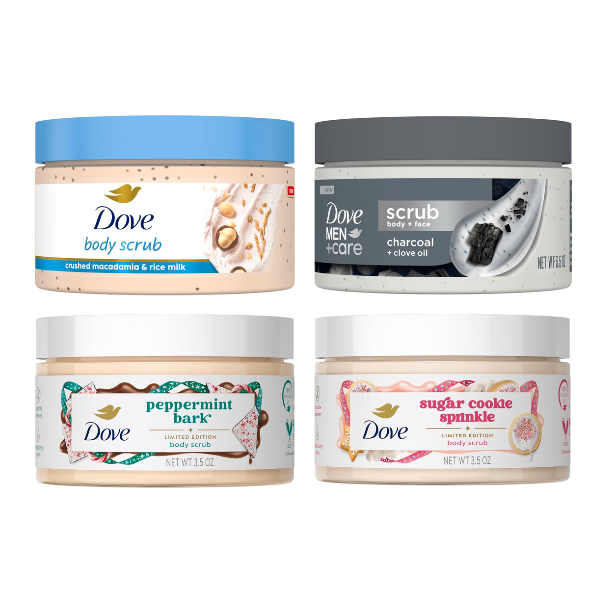Dove Limited Edition Holiday Treats packaging displays festive design for gift-ready use.