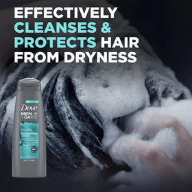 2-in-1 shampoo and conditioner from Dove Men+Care with eucalyptus and cedar for simple routines