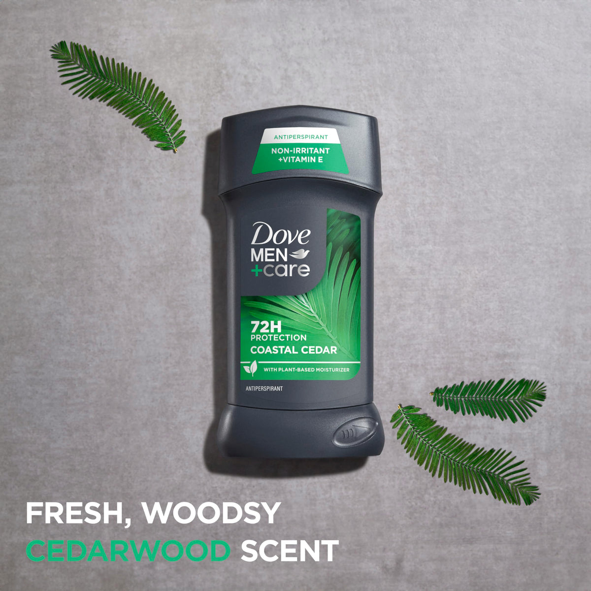 Outdoor activity with Dove Men+Care Coastal Cedar deodorant in use