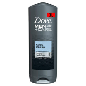 Dove Men Care Cool Fresh pack case for easy family sharing.
