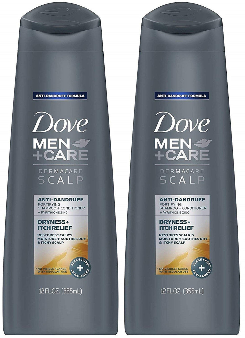 Dove Men+Care Dermacare Scalp bottle front for anti-dandruff care and scalp relief