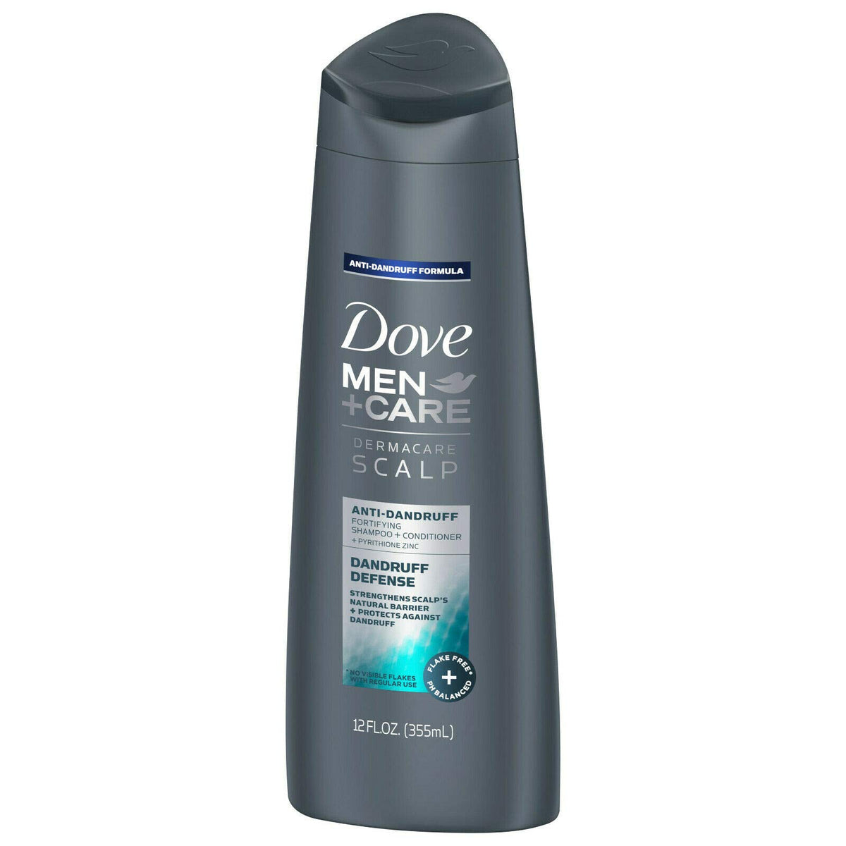 Dove Men+Care Dermacare foam on hair demonstrates cleansing with scalp protection.