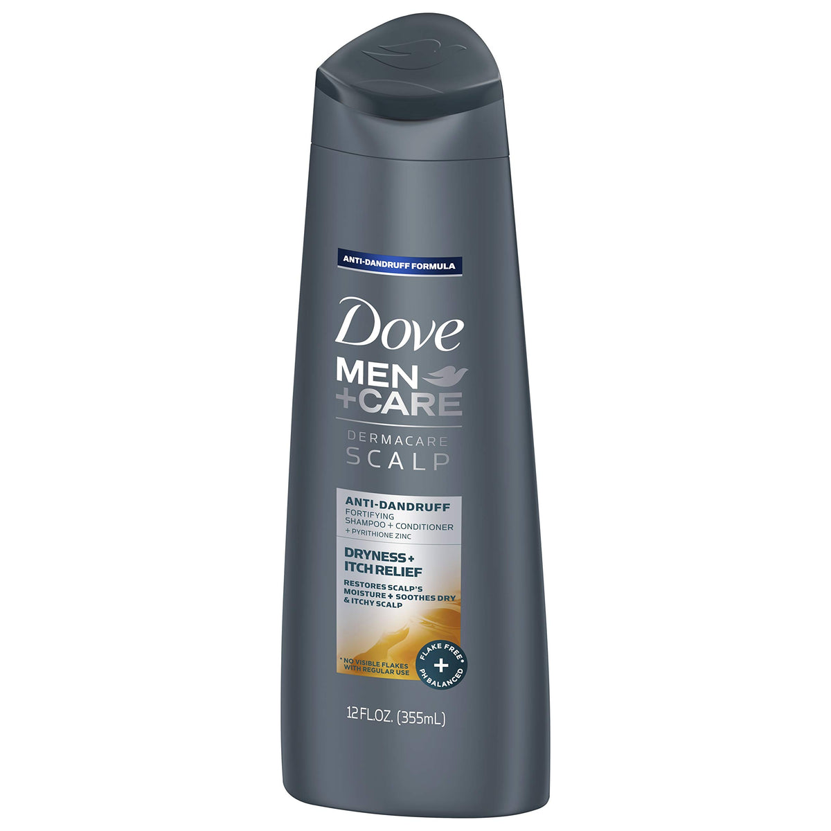 Dove Men+Care Dermacare Scalp pack-of-2 display emphasizes value and long-term routine