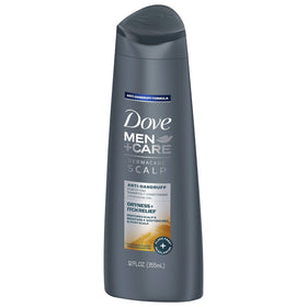 Dove Men+Care Dermacare Scalp pack-of-2 display emphasizes value and long-term routine