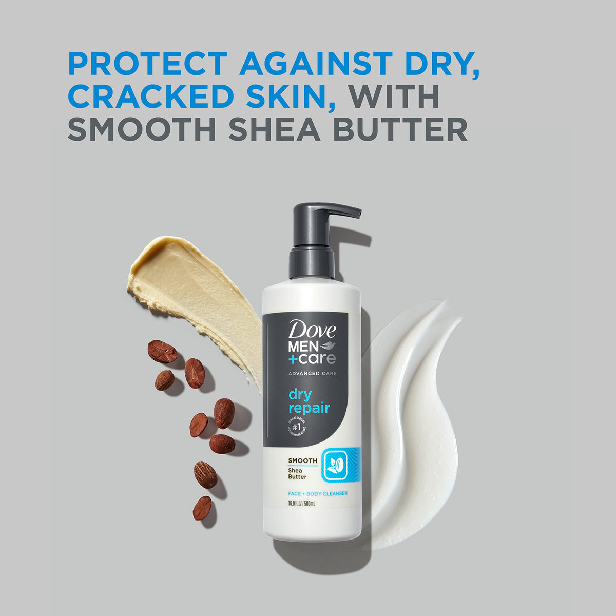 Dove Men+Care with shea butter hydrates skin during wash