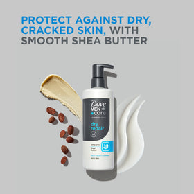 Dove Men+Care with shea butter hydrates skin during wash