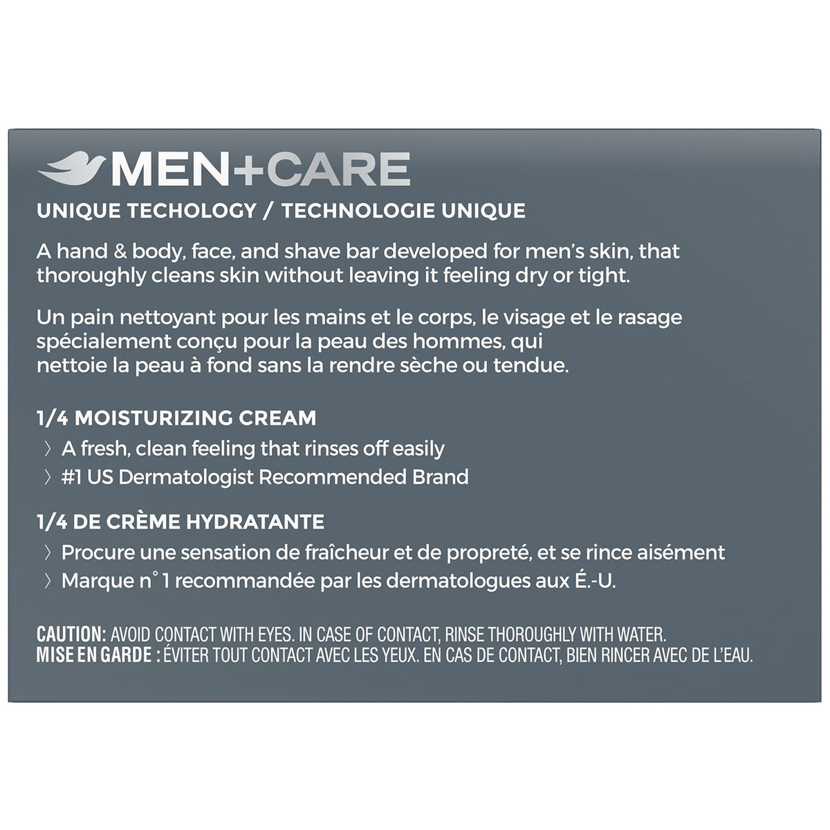 Dove Men+Care Extra Fresh bar lather promotes clean, refreshed skin with mandarin-citrus scent.