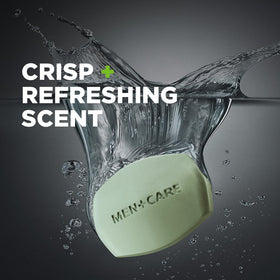 Scent notes of mandarin citrus, patchouli, and rosemary in Dove Men+Care Extra Fresh.