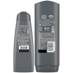 Close-up of Dove Men+Care face and body wash pump for easy daily cleansing