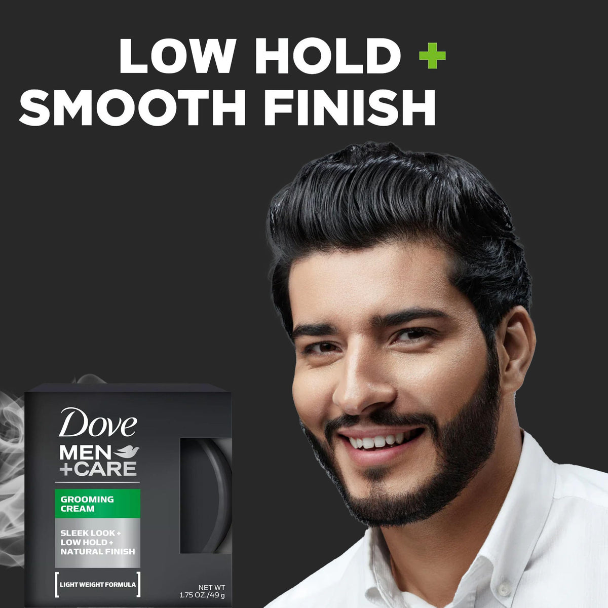 Dove Men+Care Grooming Cream in gym bag ready for daily use.