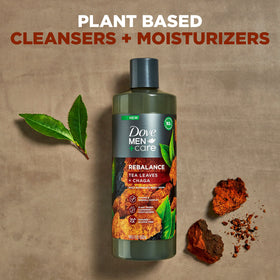 Dove Men+Care Rebalance rich lather demonstrates thorough cleansing.