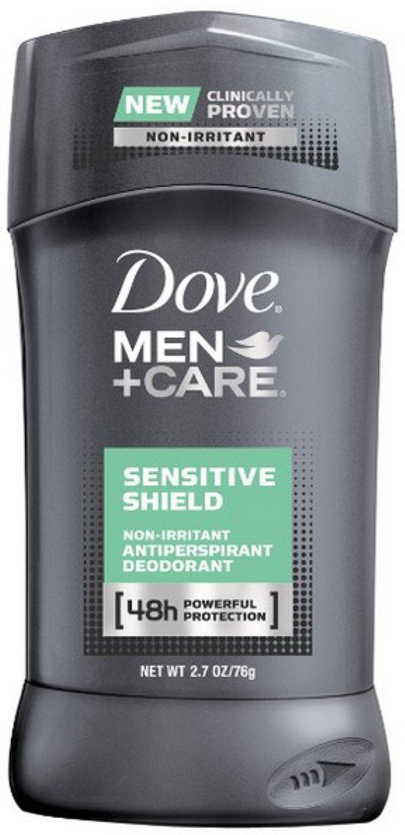 Dove Men+Care Sensitive Shield three-pack deodorant for everyday freshness and skin comfort