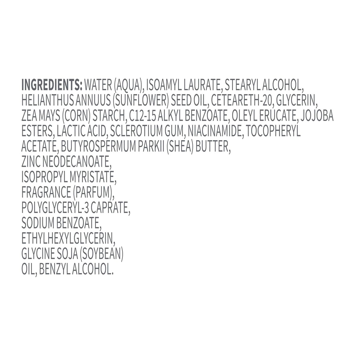 Dove deodorant suitable for multiple body areas and routines