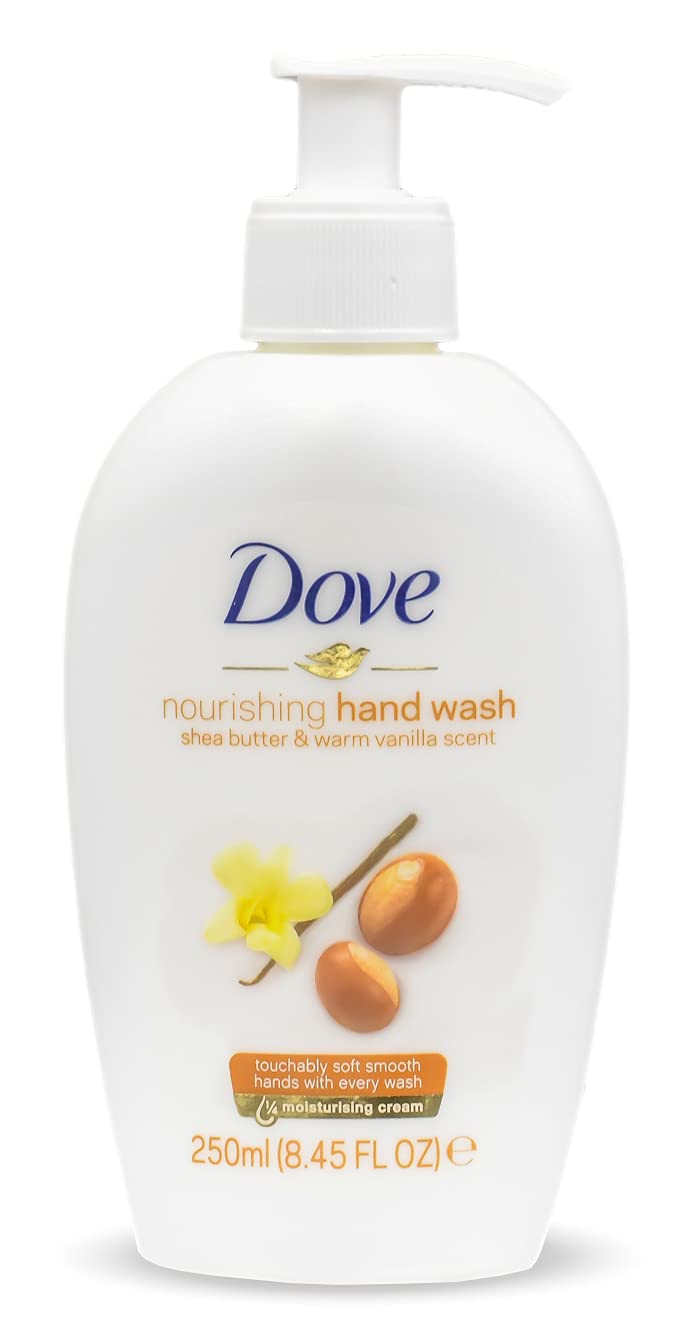 Close-up of Dove Nourishing hand wash cream texture