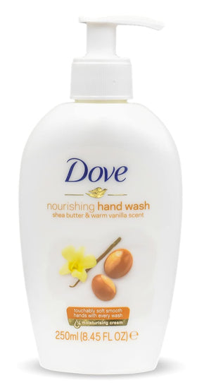 Close-up of Dove Nourishing hand wash cream texture
