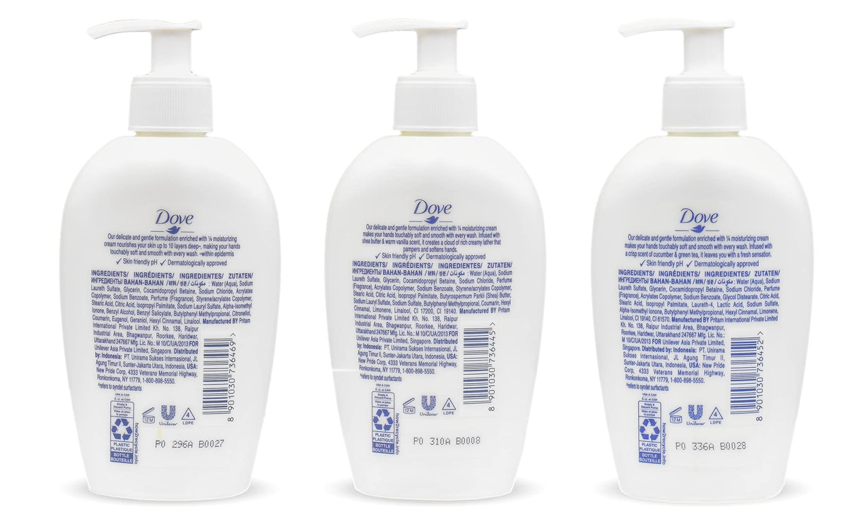 Dove Shea Butter & Warm Vanilla hand wash with rich moisture