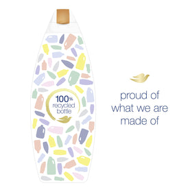 Moisture Renew Blend label on Dove bottle promoting skin nourishment.