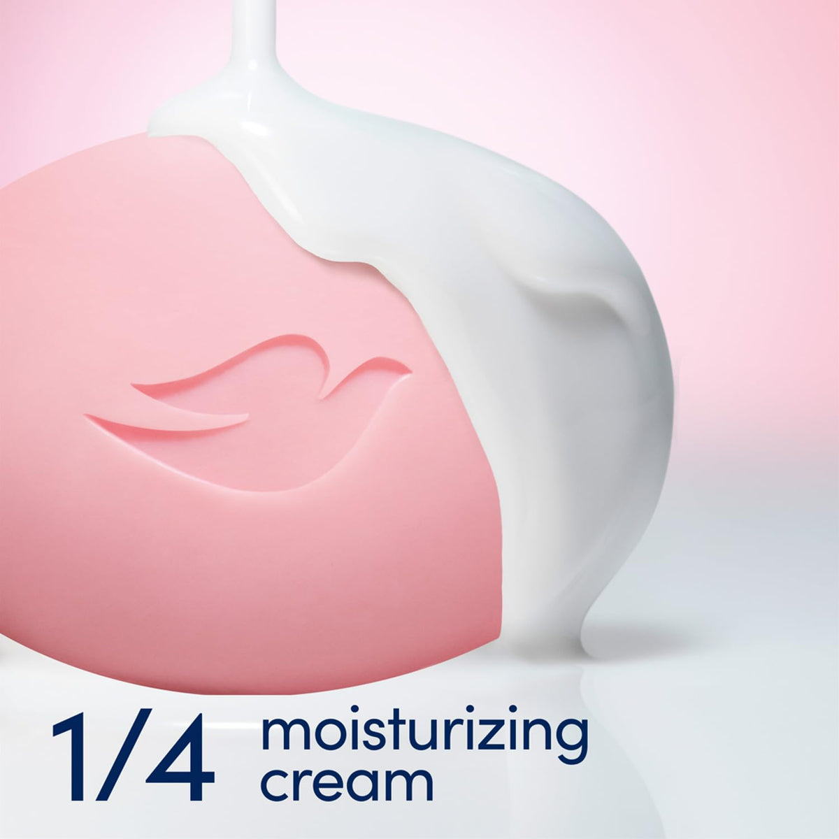 Dove Pink Beauty Bar close-up, creamy lather and floral scent